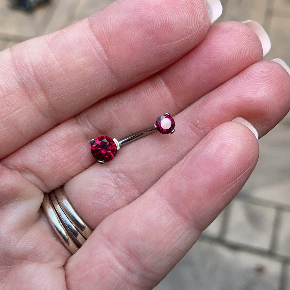 Industrial Strength Navel Curve w/ Dark “Ruby”
